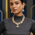 Aarika polki statement necklace set with matching earrings
