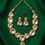 Aarika polki statement necklace set with matching earrings