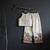 Palm khadi cotton embroidered girls co-ord set