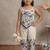 Flora khadi cotton embroidered girls co-ord set with bow gift