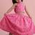 Candy crush mul chanderi floral girls skirt set with bow gift