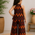 Pure cotton ikkat girls co-ord set with bow gift