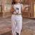 Little gaj cambric cotton girls co-ord set with elephant patch & bow gift