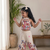 Palm khadi cotton embroidered girls co-ord set