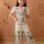 Khadi cotton embroidered girls co-ord set with bow gift