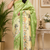 light green printed chanderi cotton ready to wear saree with unstitched blouse