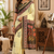 light yellow printed chanderi cotton ready to wear saree with unstitched blouse