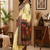 light yellow printed chanderi cotton ready to wear saree with unstitched blouse