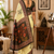light yellow printed chanderi cotton ready to wear saree with unstitched blouse