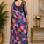 multicolor printed chanderi cotton ready to wear saree with unstitched blouse