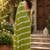 green printed chanderi cotton ready to wear saree with unstitched blouse