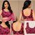 pink black printed chanderi cotton ready to wear saree with unstitched blouse