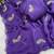 Heavy aari work satin saree for women purple party wear