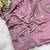 Heavy aari work satin saree for women lilac party wear