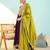 Women's Beautiful Embroidery Work Vichitra Silk Fabric Flared Anarkali Pant and Dupatta Set