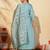 Women's Beautiful Embroidery Work Viscose Silk Fabric Flared Anarkali Pant and Dupatta Set