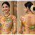 beige printed chanderi cotton ready to wear saree with unstitched blouse