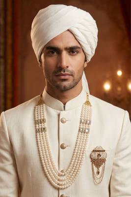 Groom mala and brooch set 6