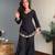 Women's Beautiful Embroidery Work Silk Crepe Fabric Straight Kurta Palazzo and Dupatta Set