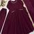 Wine solid silk blend anarkali suit with pants and dupatta