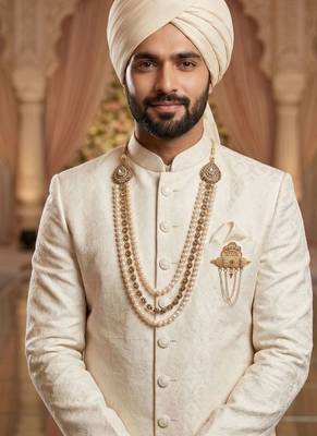 Groom mala and brooch set 6