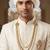   groom sherwani necklace moti mala layered for wedding | groom mala with brooch set