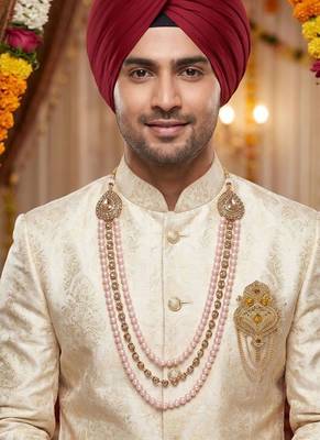 Groom mala and brooch set 6