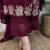 Women Maroon Embroidered Kurta Set with Dupatta