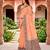 Sangam prints peach cotton blend woven work traditional saree
