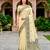 Sangam prints light yellow cotton blend woven work traditional saree