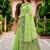 Sangam prints green cotton blend woven work traditional saree