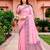 Sangam prints pink cotton blend woven work traditional saree