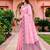 Sangam prints pink cotton blend woven work traditional saree