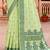 Sangam prints green cotton blend woven work traditional saree