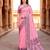 Sangam prints pink cotton blend woven work traditional saree