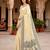 Sangam prints light yellow cotton blend woven work traditional saree