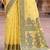 Sangam prints yellow cotton blend woven work traditional saree