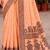Sangam prints peach cotton blend woven work traditional saree
