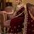 Maroon Color embroidery And sequence work Satin Saree