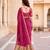 Sangam prints pink cotton blend woven work traditional saree