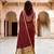 Sangam prints maroon cotton blend woven work traditional saree