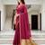 Sangam prints pink cotton blend woven work traditional saree