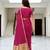 Sangam prints pink cotton blend woven work traditional saree