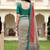 Sangam prints stone grey cotton blend woven work traditional saree
