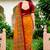 Sangam prints mustard yellow cotton blend woven work traditional saree