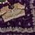 Purple Color embroidery And sequence work Satin Saree