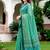 Sangam prints mint green cotton blend woven work traditional saree