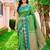 Sangam prints leaf green silk woven work traditional saree