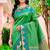 Sangam prints leaf green silk woven work traditional saree