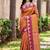 Sangam prints copper brown silk woven work traditional saree
